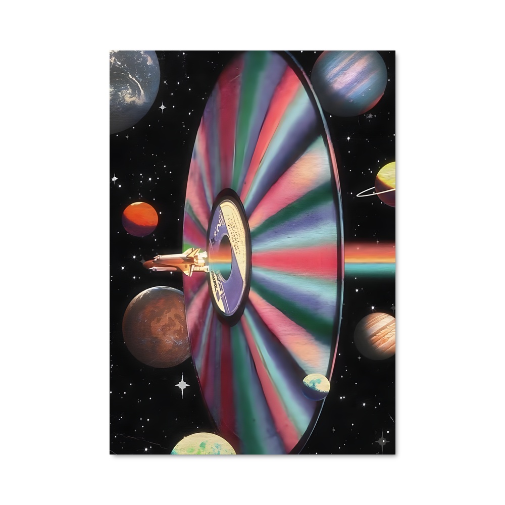 Poster Cosmos Rétro – affiche Espace rétro